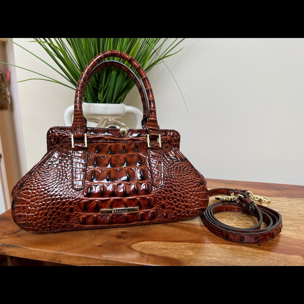 Brahmin Mini Layla Pecan NWT
